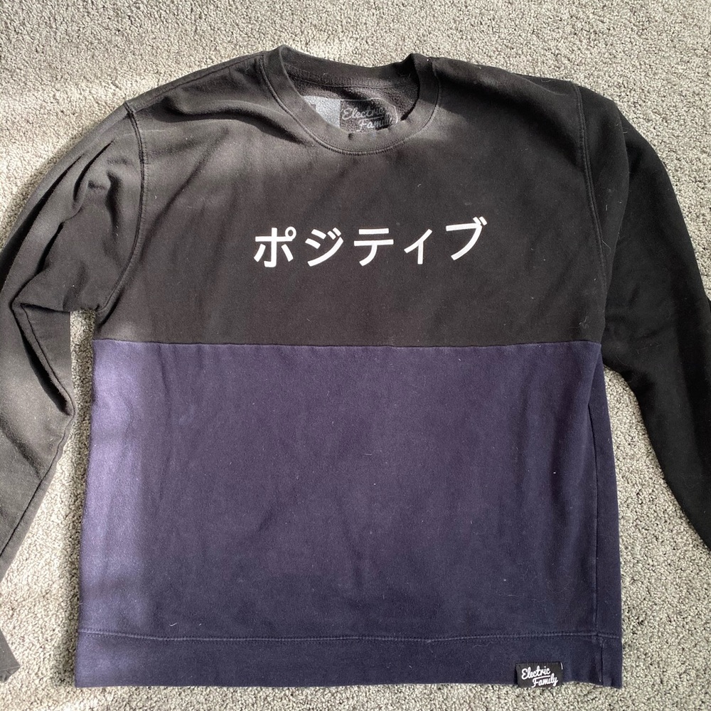 electric family crew neck sweatshirt